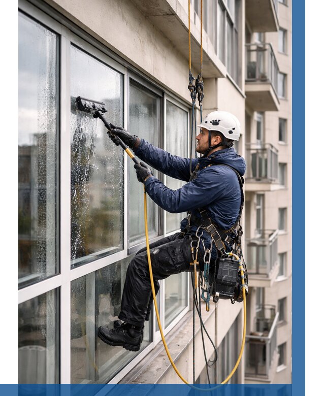 Мойка балконного остекления в Москве от 3571 р. | ВЫСОТНИКМск