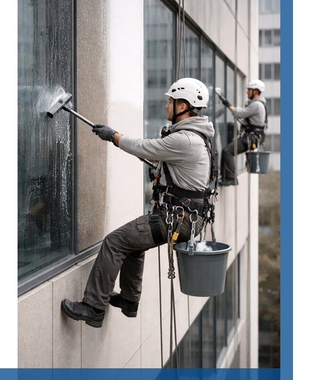 Мойка фасадов зданий в Москве под ключ от 357 р. | ВЫСОТНИКМск