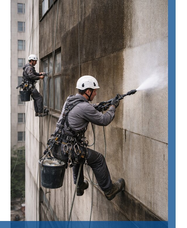 Очистка фасада от копоти в Москве от 255 р. | ВЫСОТНИКМск