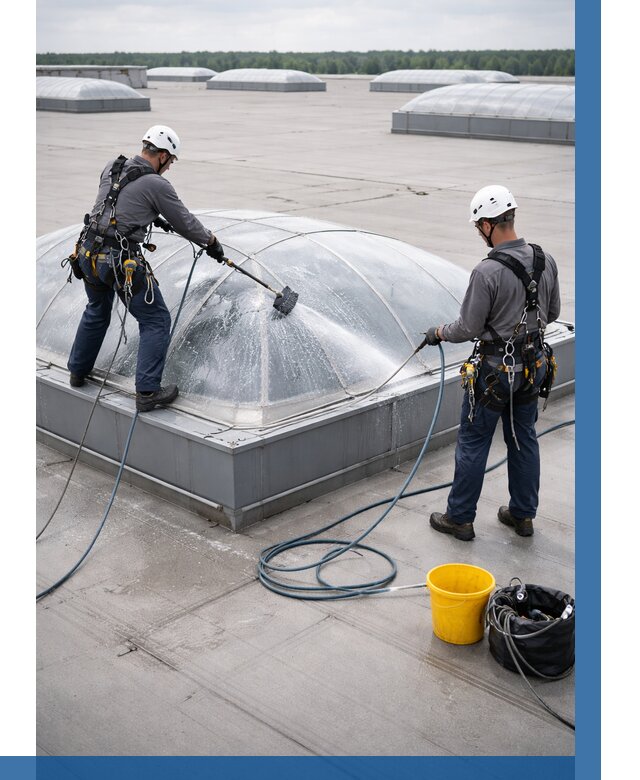 Мойка зенитных фонарей в Москве, заказать от 4591 р. | ВЫСОТНИКМск