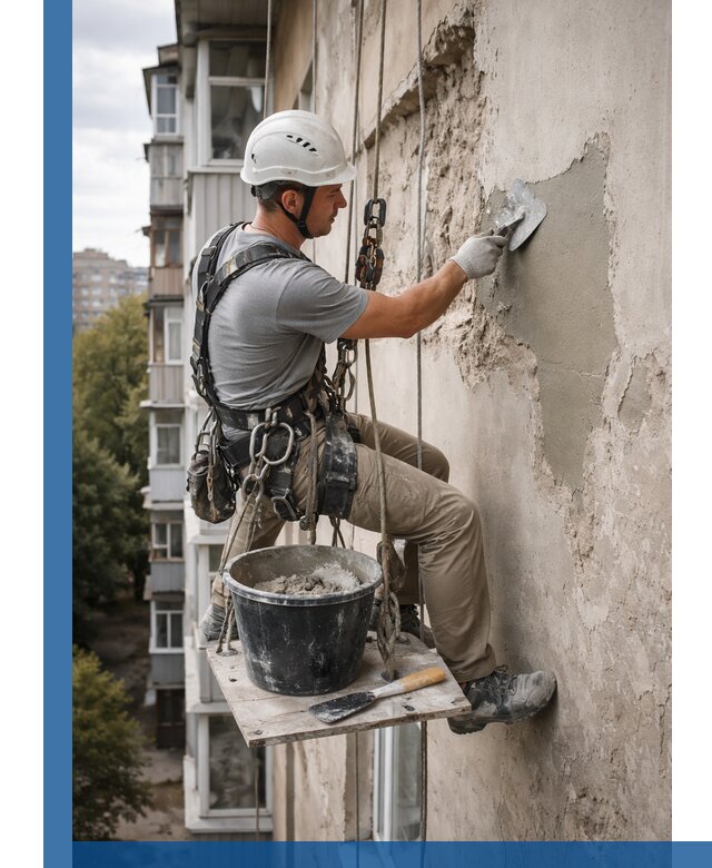 Восстановление фасадной штукатурки в Москве с гарантией качества