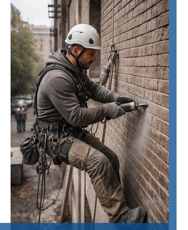 Расшивка кирпичных швов в Москве от 612 р. | ВЫСОТНИКМск