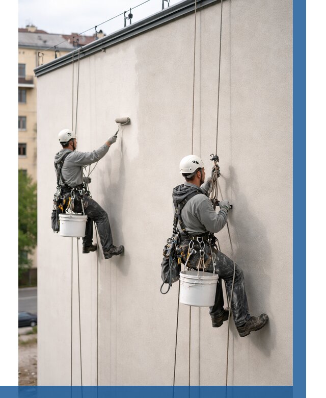 Покраска оштукатуренного фасада в Москве от 326 р. | ВЫСОТНИКМск