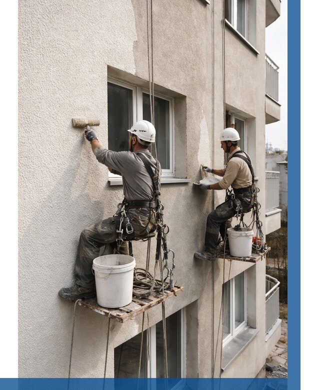 Нанесение короеда на фасад в Москве от 459 р. | ВЫСОТНИКМск