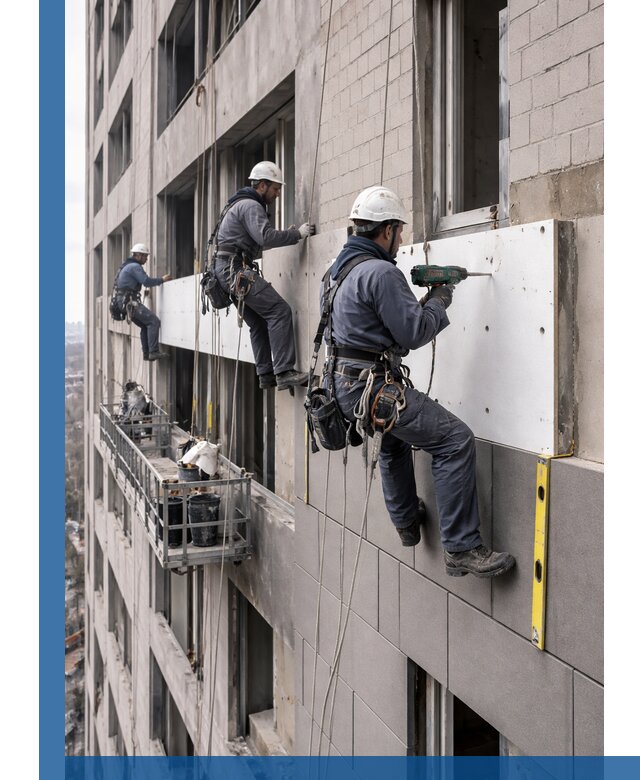 Монтаж фасадных термопанелей высокого качества в Москве