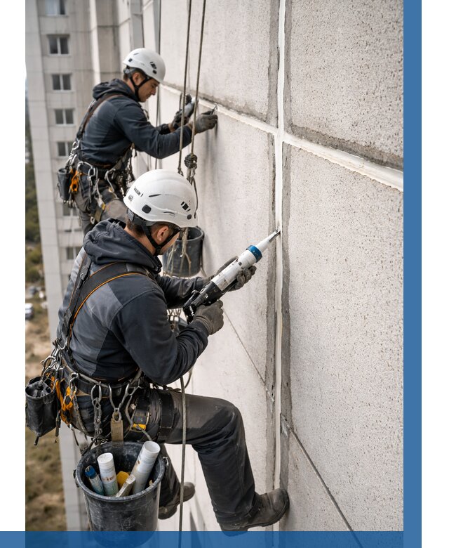 Герметизация межпанельных швов в Москве от 714 р. | ВЫСОТНИКМск
