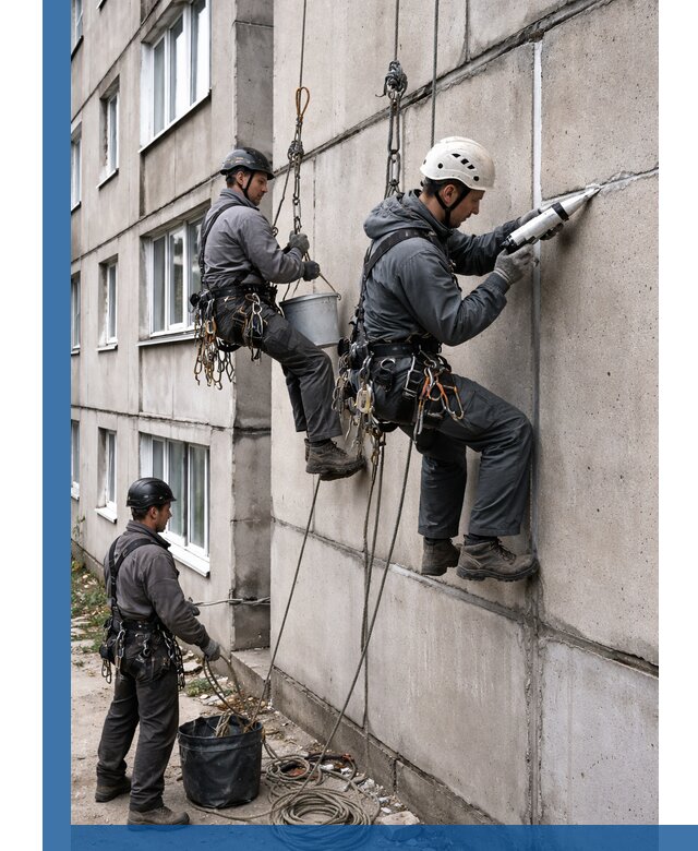 Герметизация межпанельных швов в Москве с гарантией герметичности