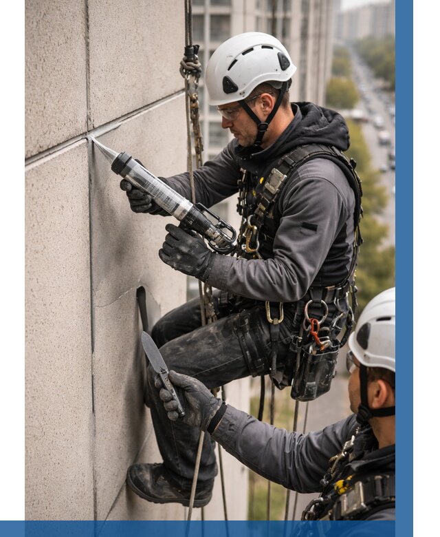 Первичная герметизация швов в Москве от 612 р. | ВЫСОТНИКМск