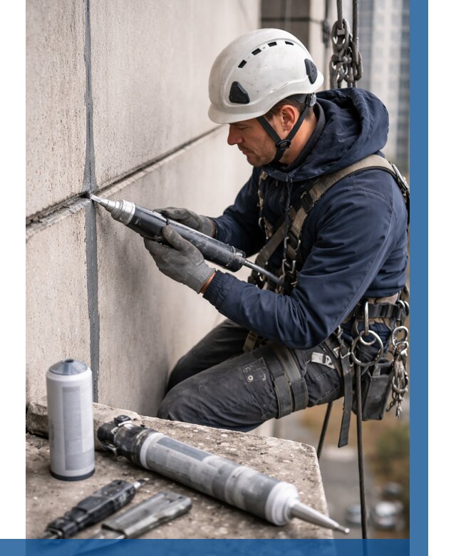 Вторичная герметизация швов в Москве от 459 р. | ВЫСОТНИКМск