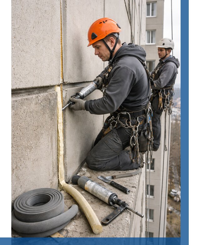 Теплый шов межпанельные швы в Москве от 714 р. | ВЫСОТНИКМск