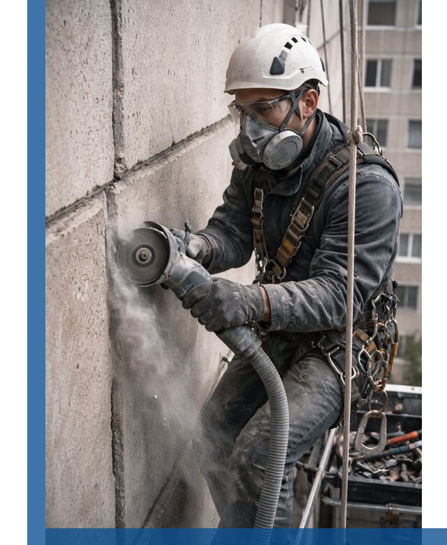 Штробление межпанельных швов в Москве качественно и быстро