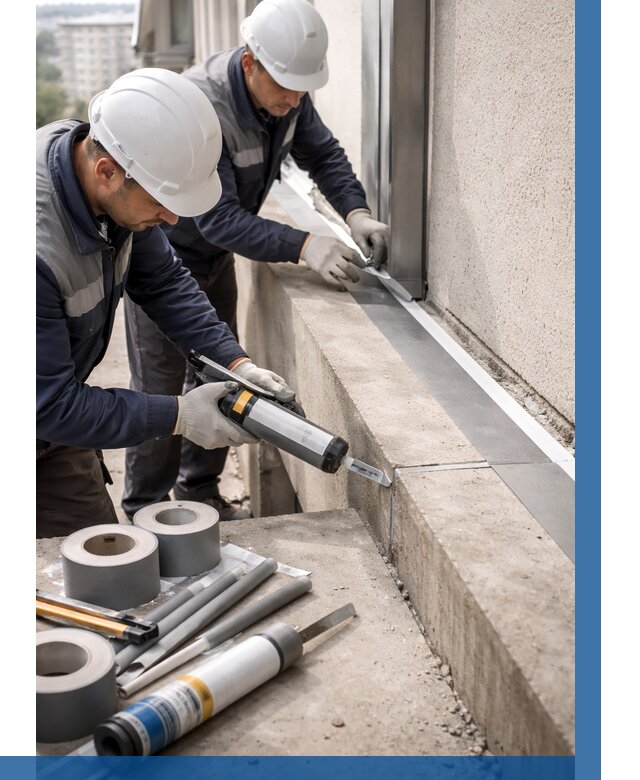 Герметизация примыкания балкона в Москве от 4591 р. | ВЫСОТНИКМск