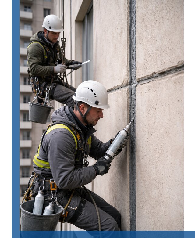 Герметизация деформационных швов фасада в Москве качественно