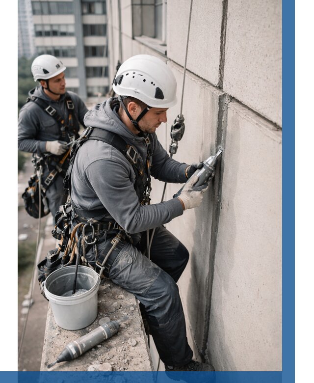 Ремонт деформационных швов здания в Москве от 1020 р. | ВЫСОТНИКМск