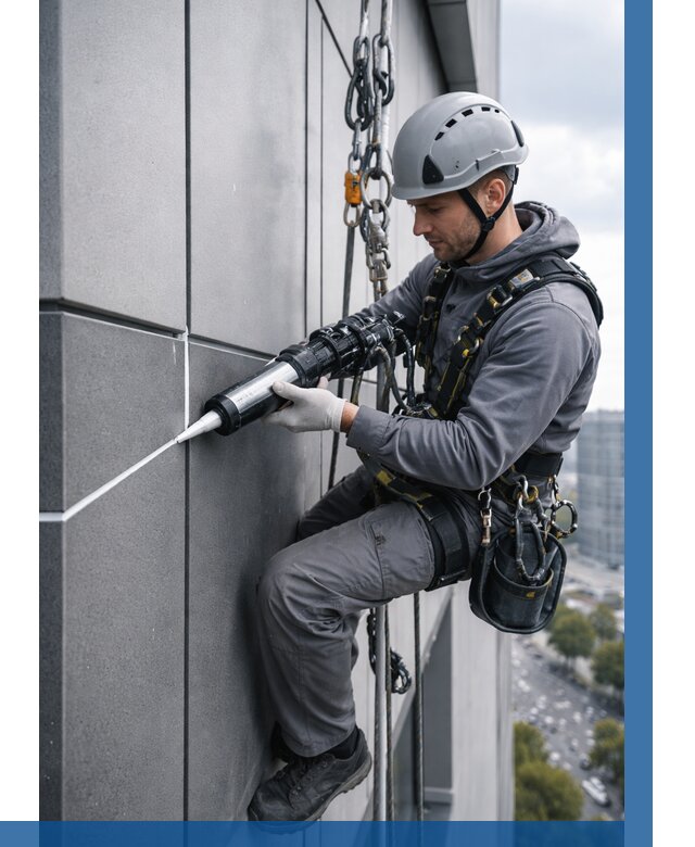 Герметизация стыков фасадных панелей в Москве от 6631 р.| ВЫСОТНИКМск