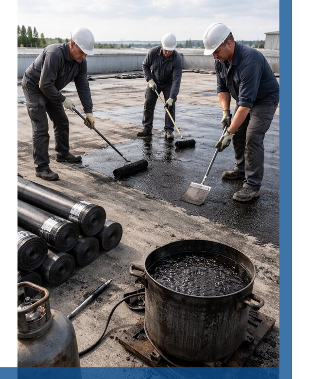 Гидроизоляция кровли мастикой в Москве от 612 р. | ВЫСОТНИКМск