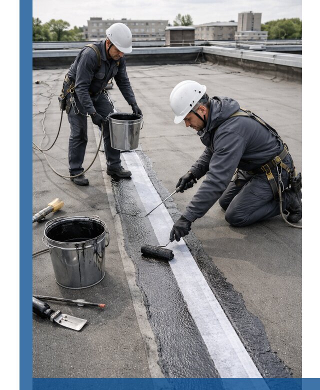 Гидроизоляция кровли мастикой в Москве надежная защита