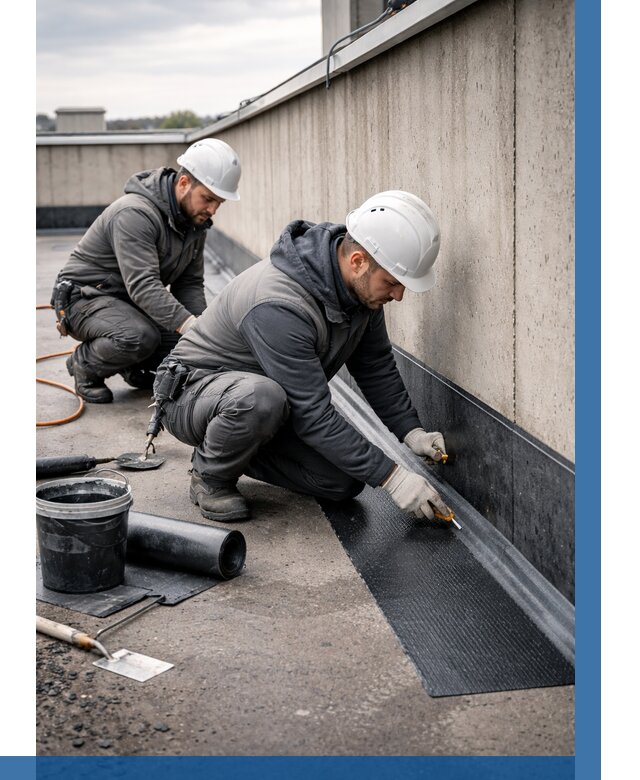 Гидроизоляция примыканий на кровле в Москве от 918 р. | ВЫСОТНИКМск