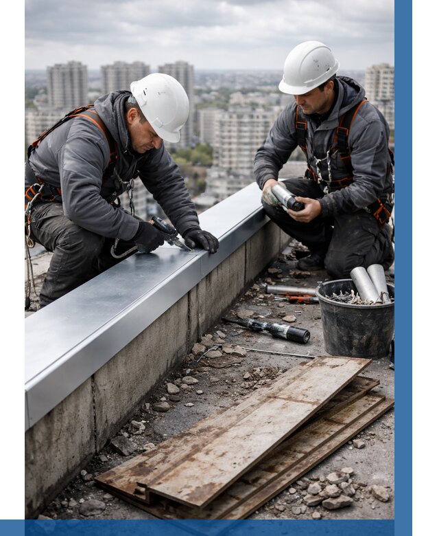 Замена парапетных крышек под ключ в Москве от 1224 р. | ВЫСОТНИКМск