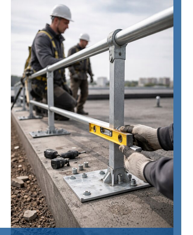 Монтаж кровельного ограждения в Москве от 1224 р. | ВЫСОТНИКМск