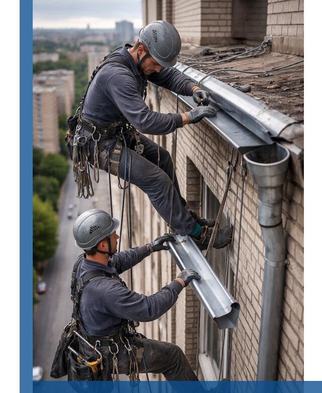 Ремонт водосточных желобов в Москве, быстро и качественно