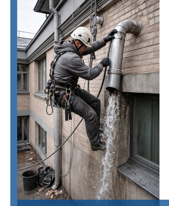 Профессиональная прочистка водосточных труб в Москве с гарантией