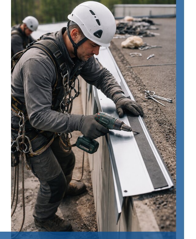 Монтаж капельника на кровле в Москве от 306 р. | ВЫСОТНИКМск