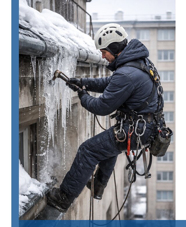 Удаление наледи и чистка водостоков в Москве оперативно и безопасно