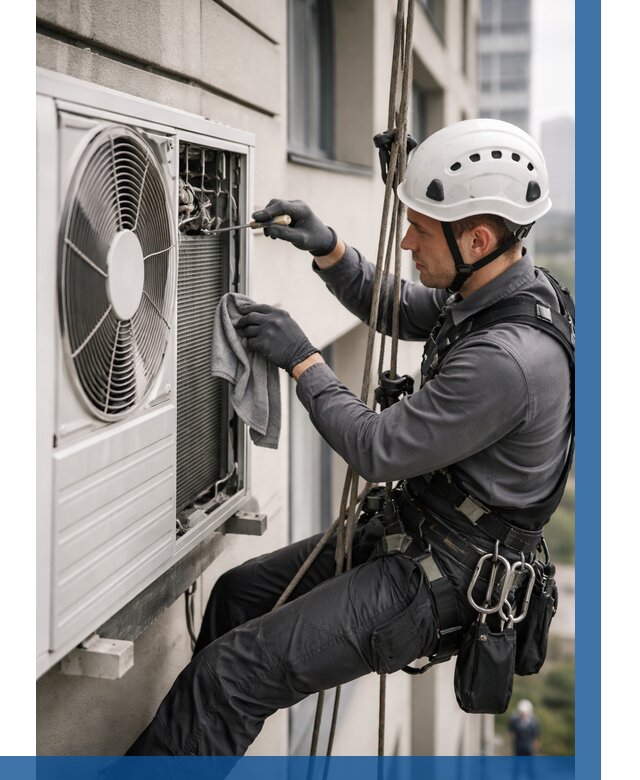 Обслуживание внешнего блока кондиционера в Москве от 2755 р.ВЫСОТНИКМск