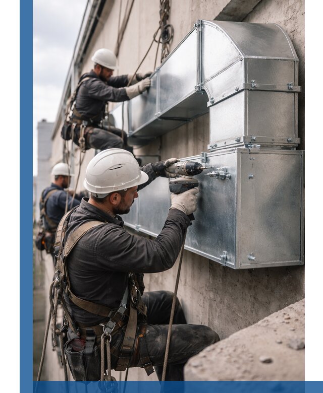 Профессиональный монтаж вентиляционных коробов в Москве под ключ