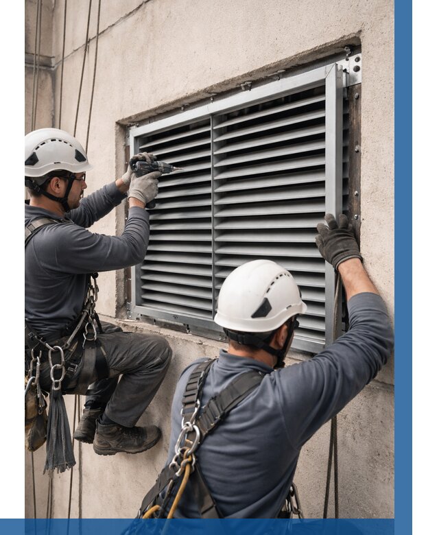 Монтаж вентиляционных решеток в Москве от 4591 р. | ВЫСОТНИКМск