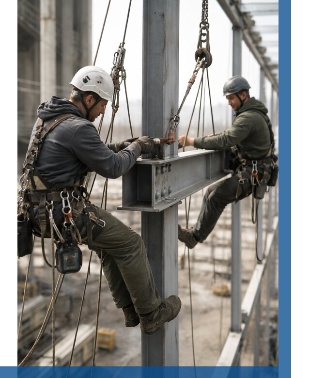 Монтаж металлоконструкций на высоте в Москве от 3571 р. | ВЫСОТНИКМск