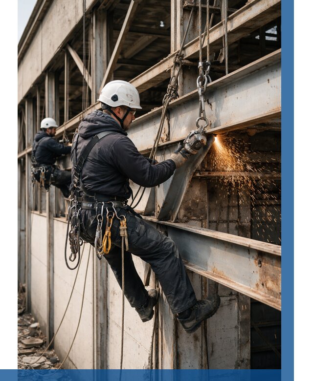 Демонтаж металлоконструкций на высоте в Москве от 6631р. |ВЫСОТНИКМск