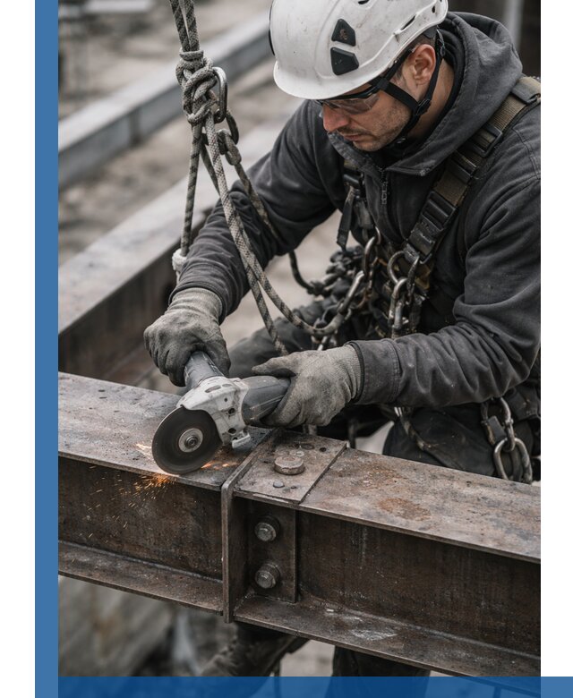 Резка металла на высоте в Москве для зданий и конструкций