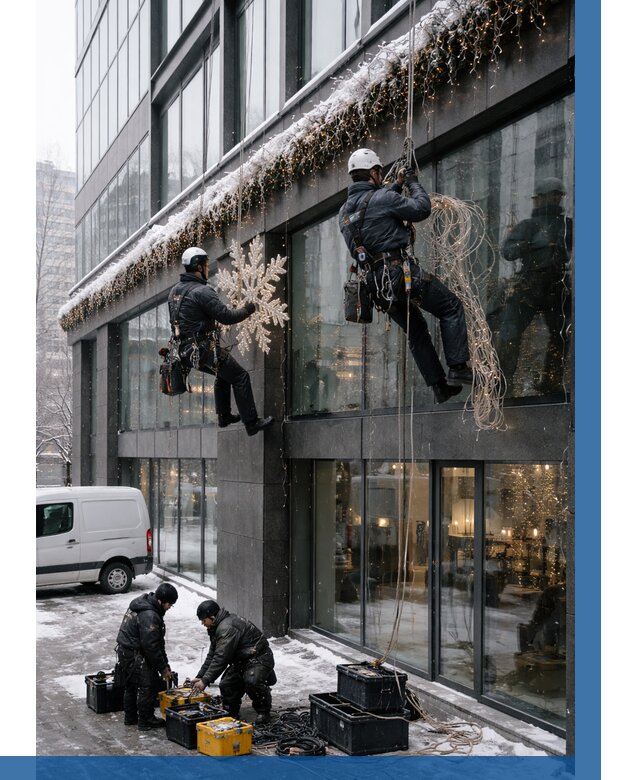 Демонтаж новогоднего оформления в Москве от 5611 р. | ВЫСОТНИКМск