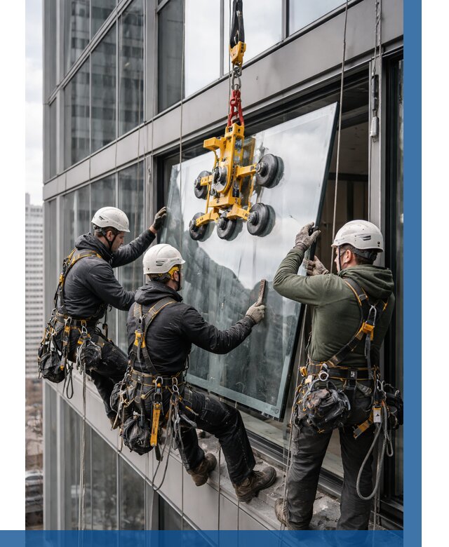 Фасадное остекление зданий под ключ в Москве от 10202 р. | ВЫСОТНИКМск