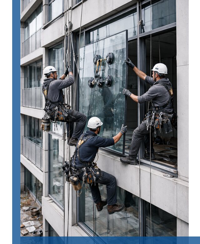 Фасадное остекление и монтаж витражей зданий в Москве под ключ