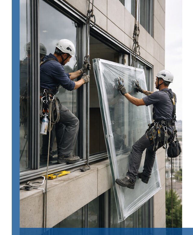 Профессиональная замена стекла в витраже в Москве с гарантией