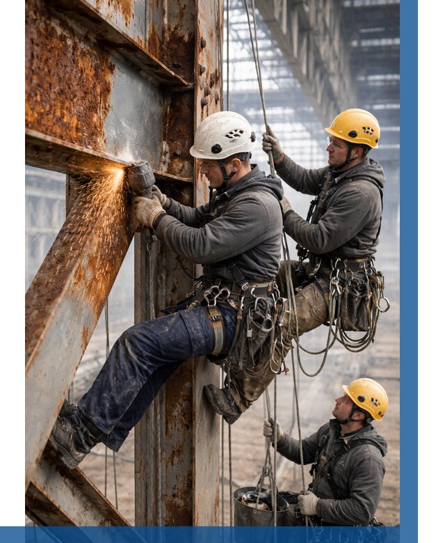 Зачистка металла от ржавчины в Москве от 357 р. | ВЫСОТНИКМск