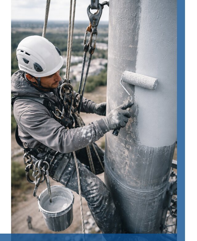 Покраска мачт связи под ключ в Москве от 867 р. | ВЫСОТНИКМск