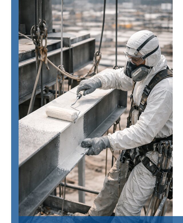 Профессиональная огнезащитная обработка металлоконструкций в Москве