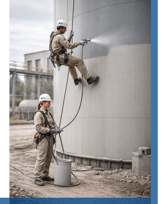 Покраска резервуаров в Москве от 1224 р. | ВЫСОТНИКМск — заказать