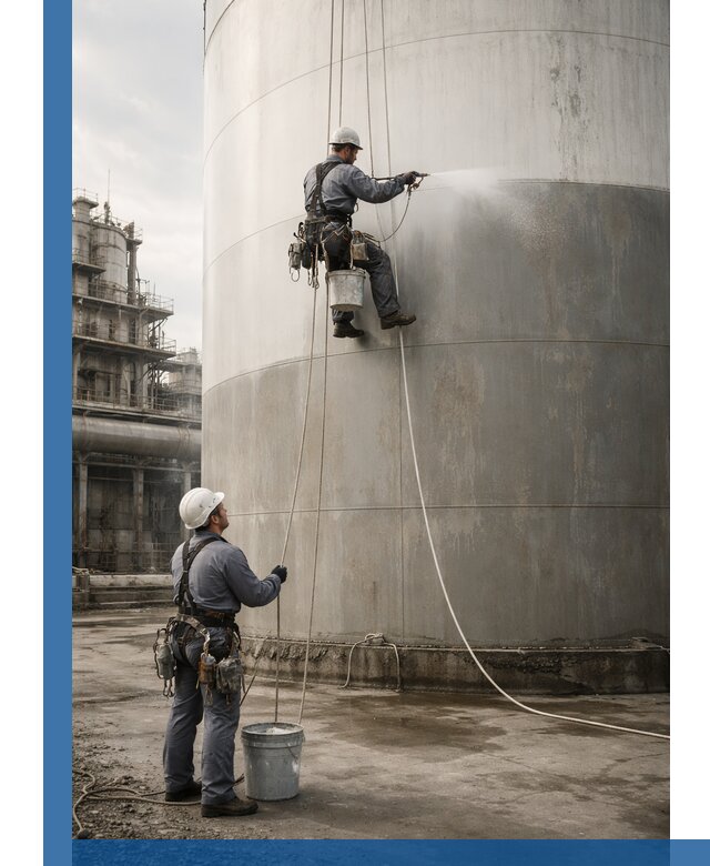 Покраска стальных резервуаров и емкостей в Москве профессионально