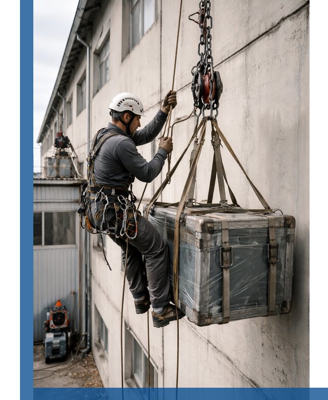 Подъем грузов на высоту в Москве для промышленных объектов