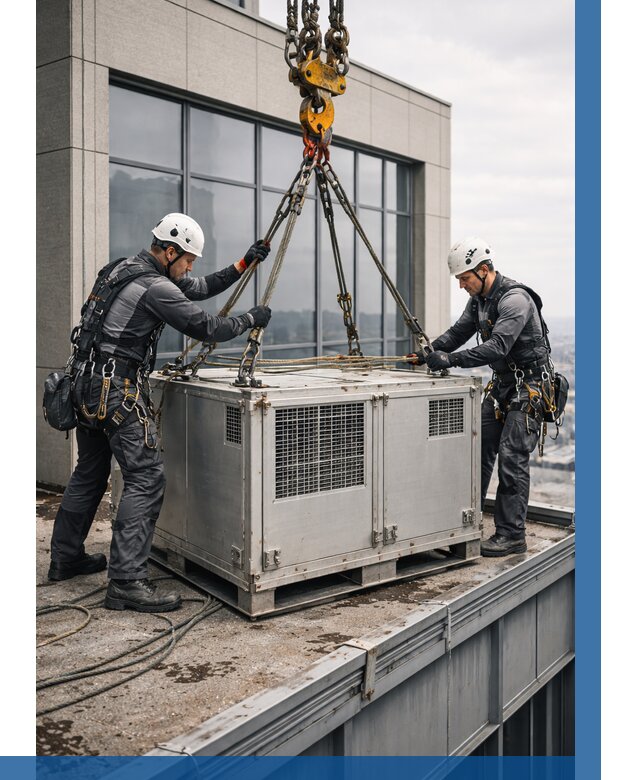 Такелажные работы на высоте в Москве от 8162 р. | ВЫСОТНИКМск