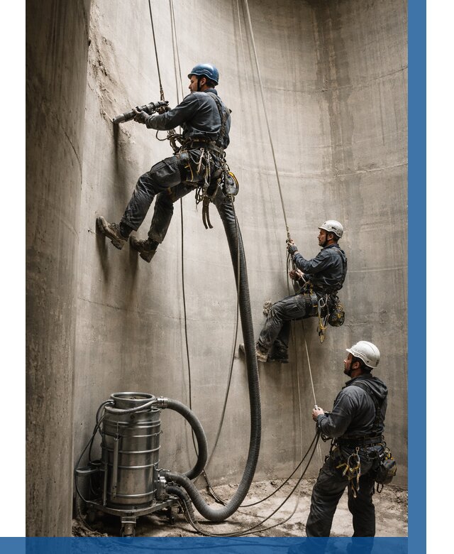 Зачистка силосов в Москве от 4591 р. Договор и смета ВЫСОТНИКМск