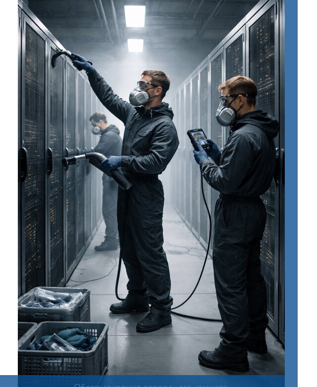 Обеспыливание серверной комнаты в Москве от 4591 р. | ВЫСОТНИКМск