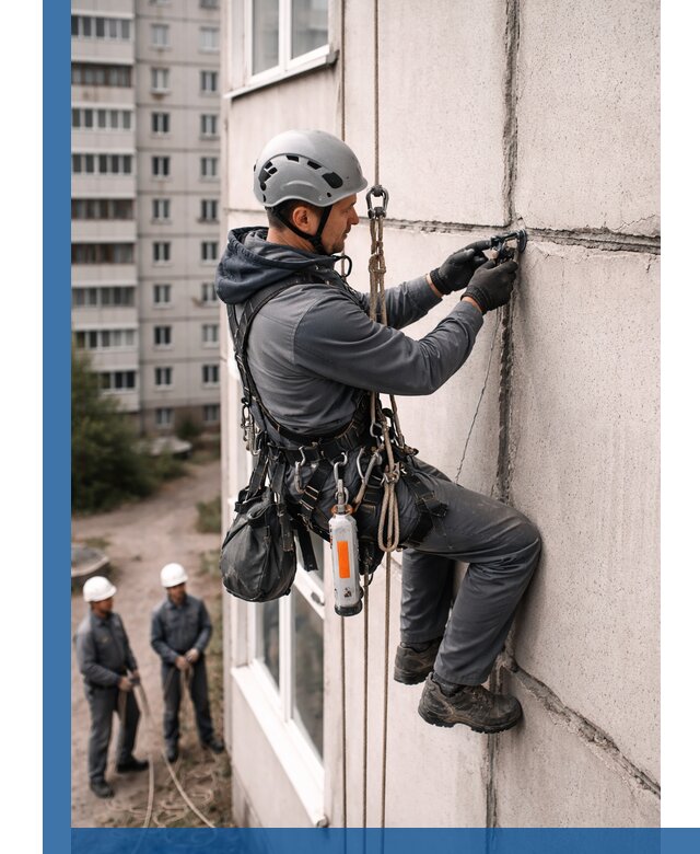Обследование межпанельных швов и герметизация в Москве