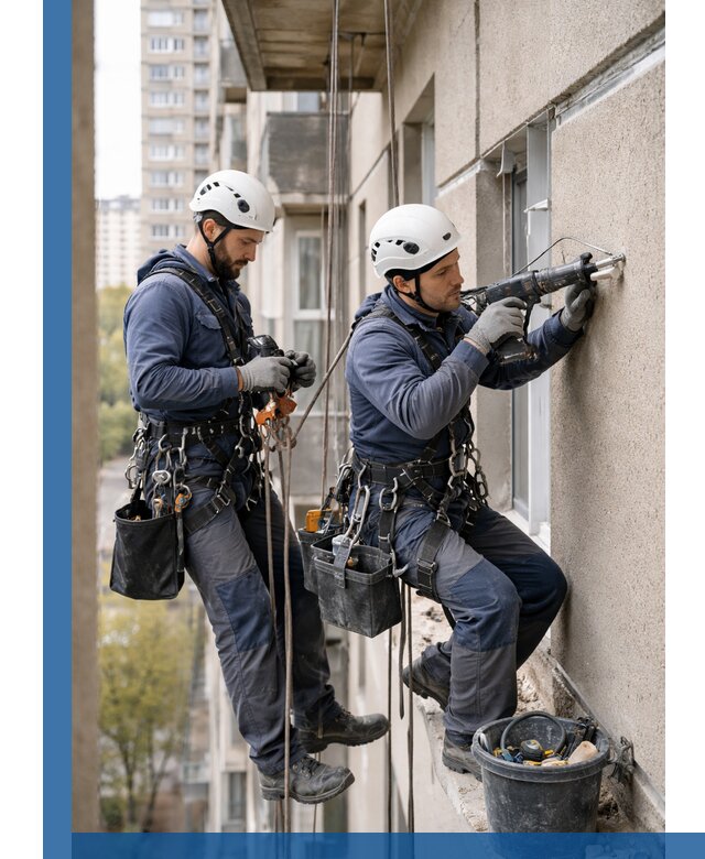 Промышленные альпинисты высотные работы и монтаж в Москве